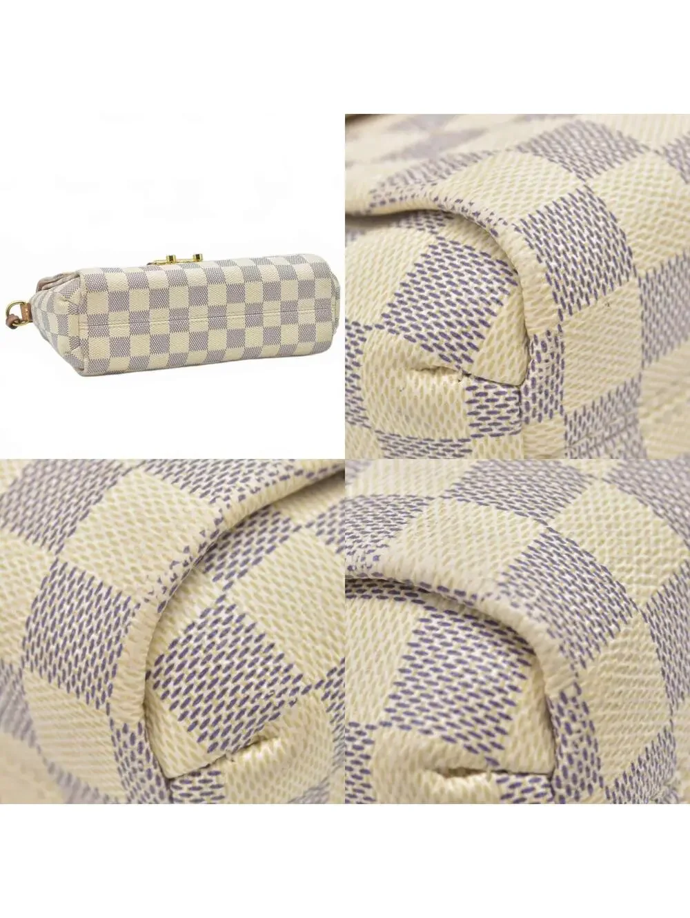 $2000 2019 Louis Vuitton Damier Azur Croisette ML4169